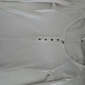 Free People button down top with decorative sleeves